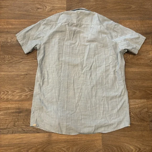 KUHL Horizon Blue Karib Stripe Short Sleeve Shirt – Small – UPF 20 - Picture 3 of 8